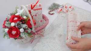 Подарочная корзина на новый год | Оформление и упаковка.