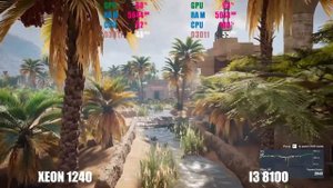 7 years old XEON E3-1240 vs i3 8100 - gaming test