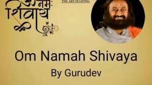 Om Namah Shivaya chanting 108 times by Gurudev | Sri Sri Ravi Shankar ji