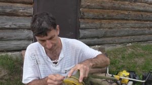 Как Быстро намотать леску на катушку триммера (на Мотокосе) не разбирая её