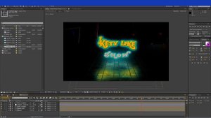 Эффект отражения в After Effects. Neon text. Las Vegas Intro After Effects