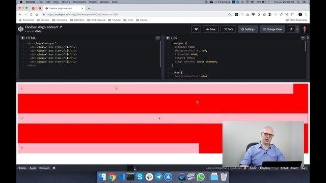 Align-content Flexbox Css / Выравнивание элементов в флексбокс / Css Flexbox уроки