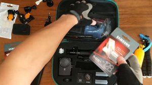 Аксессуары для экшн камеры XIAOMI YI 4K. Сумка, селфи-палка, пульт. Краткий обзор.