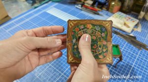 Влог из мастерской. Обзор готового предмета, болтаю о том о сём. #миниатюра #мебель #маркетри