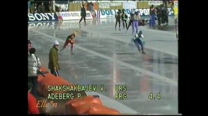 World Championships Sprint Inzell 1991 - 500 m Shakshakbayev - Adeberg