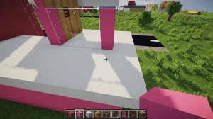 Minecraft pink house tutorial