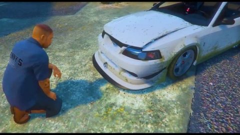 Джонни балшықтан МУСТАНГ көлігін тауып алды (GTA V) жони джони