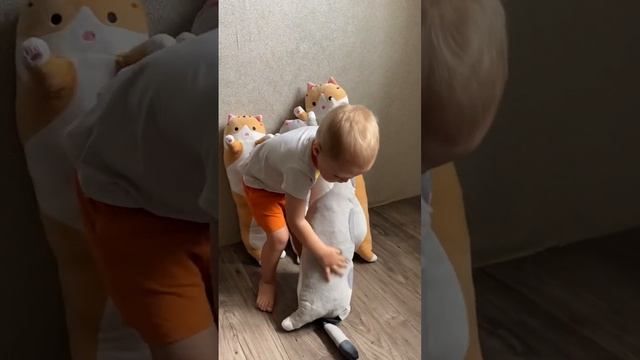 Кот Батон? Игрушка обнимашка ? инст: krochkaru_krd #котбатон#котигрушка#батон#магазинигрушек