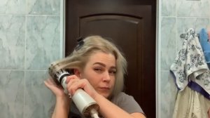 Лучшая бюджетная фен-щетка HOLT#Ровные волосы без утюжка