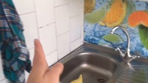 Стена под кирпич на кухне за 1000р. LOFT style...