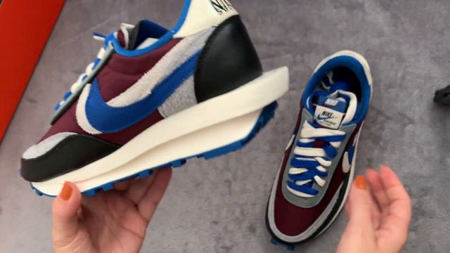 Nike LD Waffle sacai Undercover Night Maroon Team Royal смотреть онлайн
