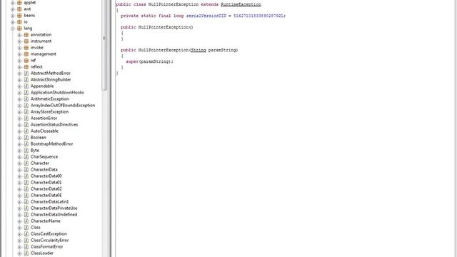 What is NullPointerException Java