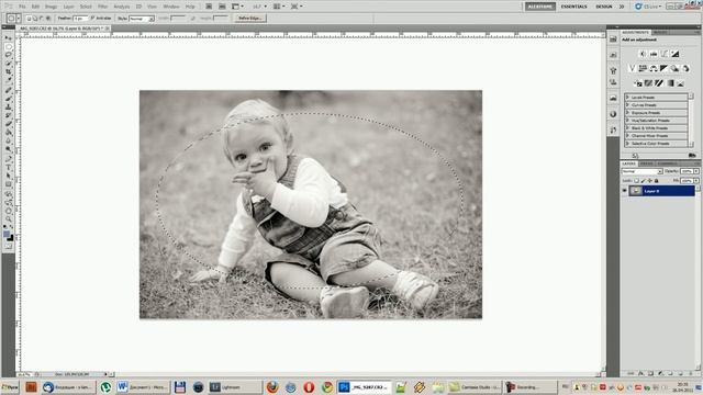 Как затемнить края фотографии в Photoshop... смотреть онлайн