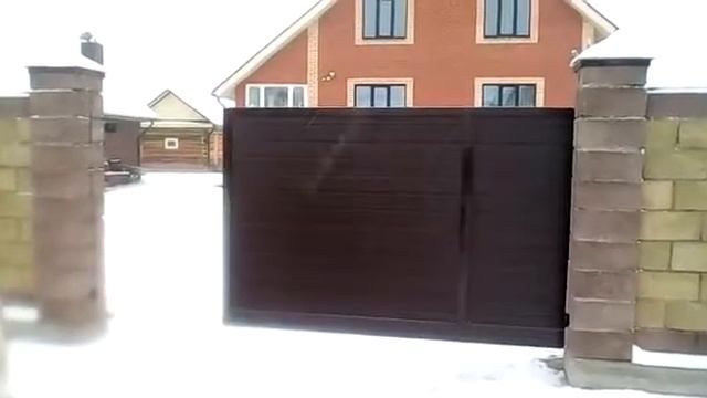 Установка откатных ворот Alutech смотреть онлайн