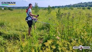 Бензокоса Caiman WX27 в работе