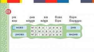 Буква в, звуки [в], [в’]. Дні тижня.  Письмо малої букви в закритої та відкритої конфігурації