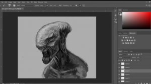 concept art alien portraits