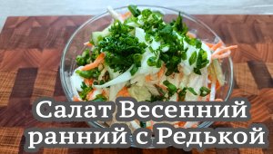 Салат Весенний (с редькой )