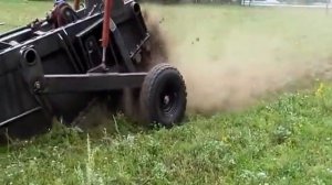 Машина уборки корня солодки  испытания