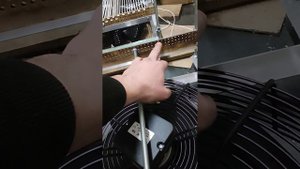 блок вентилятора с нагревателем на  большой инкубатор 1200 яиц
