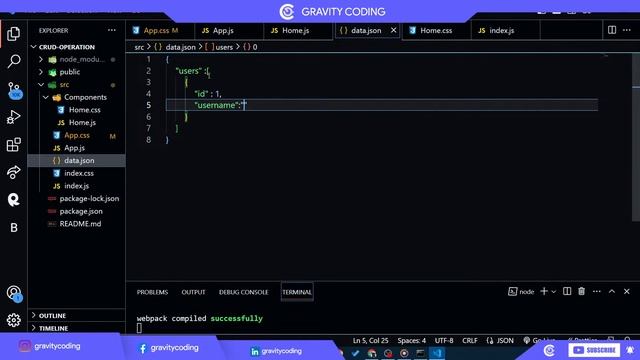 React Js | CRUD Operation | LIve Coding with @gravitycoding смотреть онлайн