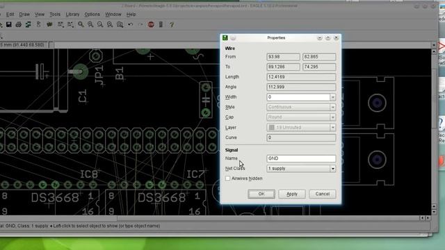 EAGLE PCB CLASS definition for Multiple Wire Width смотреть онлайн