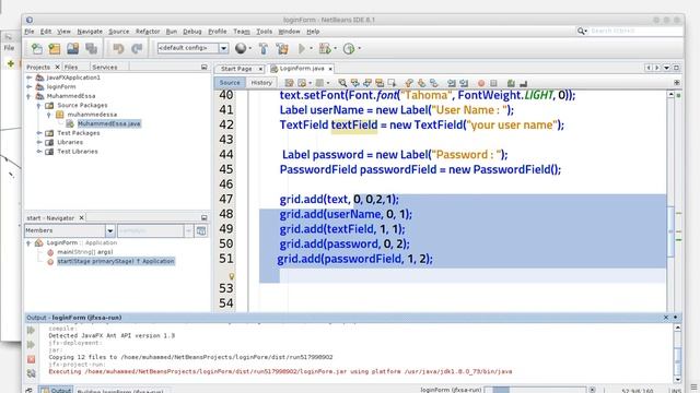 13 JAVA FX Login Form смотреть онлайн