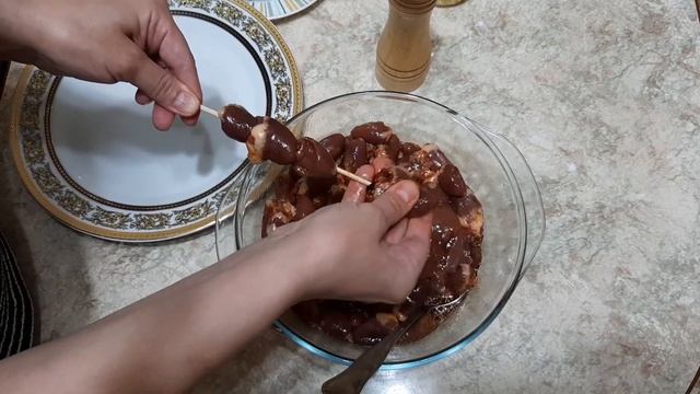 Вкусный шашлычок из куриных сердечек ? смотреть онлайн