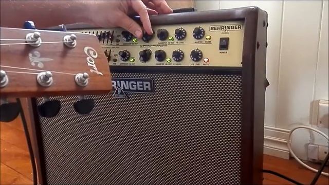 Behringer ACX1800 acoustic guitar amplifier review/demo/tutorial смотреть онлайн