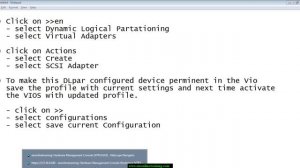 create virtual scsi server adapter on VIO server