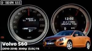 Разгон 0 100 Volvo S60 разных поколений