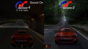 Gran Turismo 3 vs Gran Turismo 4 Trial Mountain Comparison