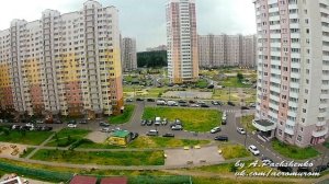 Аэросъемка Балашиха DJI Phantom. Микрорайон Авиаторов. Московская область