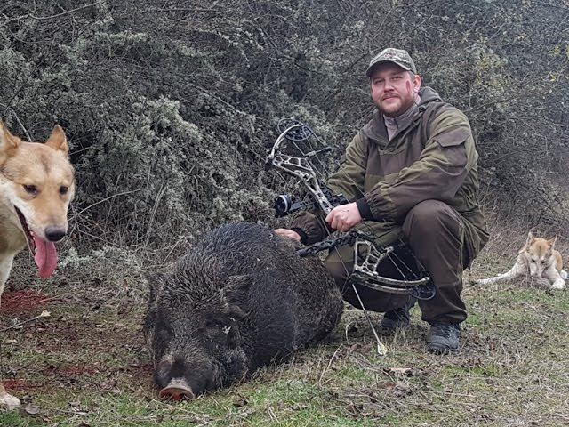 Моя первая Охота с блочным луком на кабана. смотреть онлайн