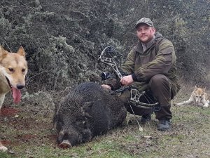 Моя первая Охота с блочным луком на кабана.