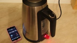 Электрочайник Bosch TWK6A813 тестирование защиты. Работа чайника без воды