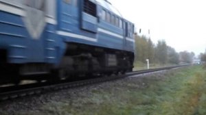 Дизель-поезд ДРБ2-008 сообщением Полоцк - Бигосово.
