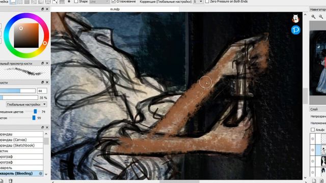 At night in the 17th century - digital speedpaint смотреть онлайн