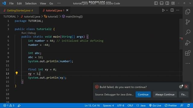 VARIABLES | JAVA FOR ABSOLUTE BEGINNERS смотреть онлайн