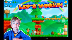 Степа играет в игру Марио leps world...