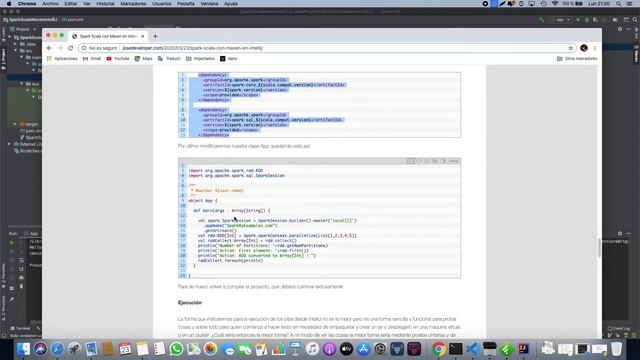Spark Scala Maven IntelliJ смотреть онлайн