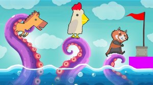 НОВАЯ КАРТА! Они призвали Кракена! - Ultimate Chicken Horse