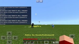 CARTOON CAT vs. SANS Undertale in Minecraft PE | MCPE/MCBE Addon