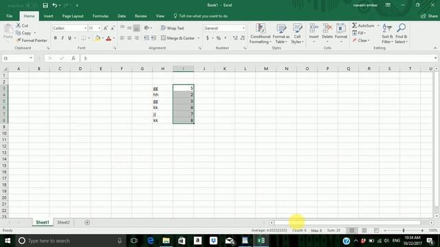 Excel various method to sum ( in tamil ) смотреть онлайн