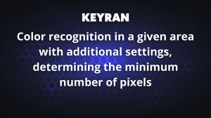 Determining the color in an area, determining the minimum number of pixels | Keyran