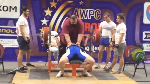 Чемпионат Европы AWPC 2016г 3й подход 240кг однослой в/к 110кг NO LIFT смотреть онлайн
