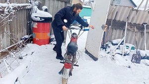 Карпаты Мопед Зимние Покатушки :-)