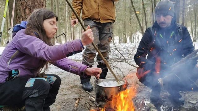 Лыжный поход. Выход группы МКВ. на Некрасовской.