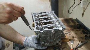 Ремонт ГБЦ Chevrolet Rezzo.Загиб клапанов.