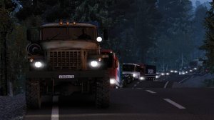 42 / ETS 2 V1.45 / УРАЛ 4320 / Суровая Россия Забайкалье R1 / заключительная прогулка по асфальту)))